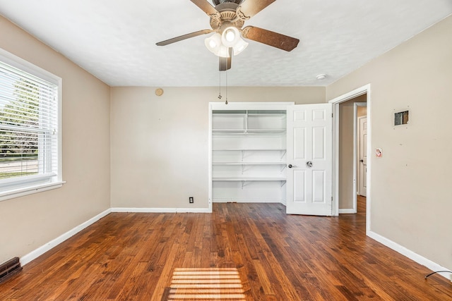829 W Highland St, Springfield, MO 65807 - empty room featuring wood finished floors and a ceiling fan