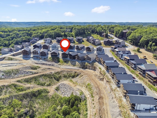 34 Shellie Ln, Branson, MO 65616 - aerial view of property and surrounding area with nearby suburban area