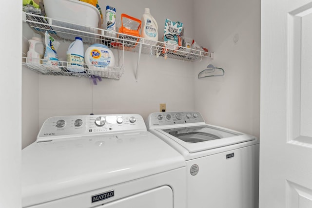 110 Cottonwood Trl Unit 2D, Branson, MO 65616 - laundry room featuring washer and dryer