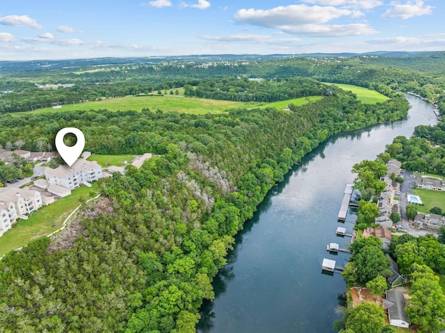 110 Cottonwood Trl Unit 2D, Branson, MO 65616 - view of property location featuring a large body of water and a forest