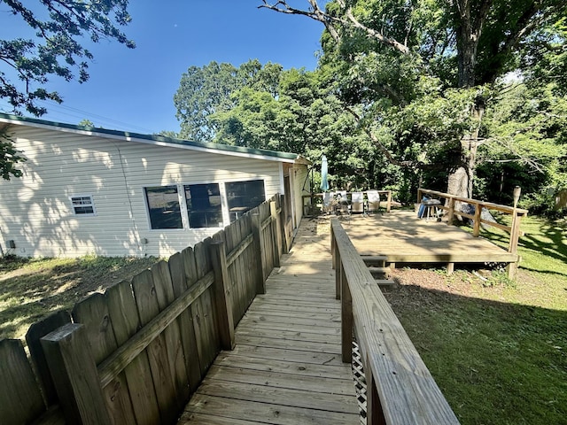 1235 W State Route 17, Houston, MO 65483 - rear view of house with a wooden deck