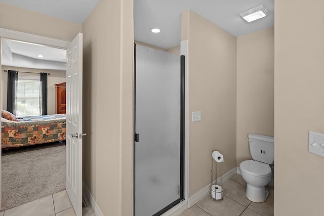 628 N Alexandria St, Nixa, MO 65714 - ensuite bathroom featuring tile patterned floors and a stall shower