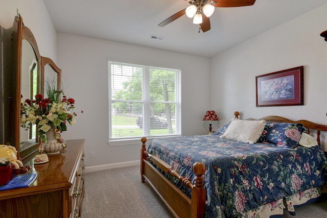 21791 Mill Creek Dr, Shell Knob, MO 65747 - carpeted bedroom with baseboards and a ceiling fan