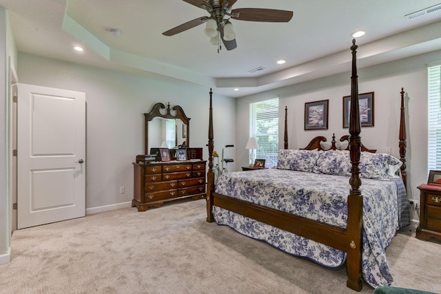 21791 Mill Creek Dr, Shell Knob, MO 65747 - carpeted bedroom featuring recessed lighting and ceiling fan