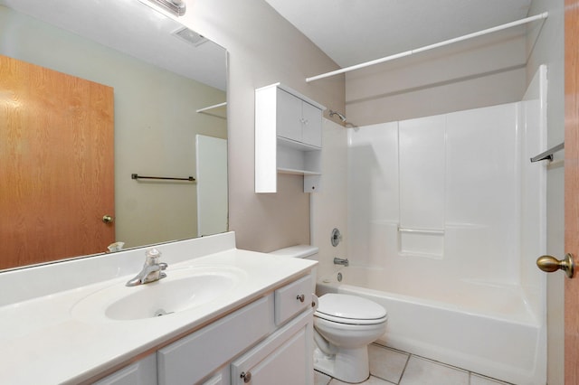 136 Cedar Dale Ln, Ozark, MO 65721 - bathroom featuring vanity, tile patterned flooring, and shower / washtub combination
