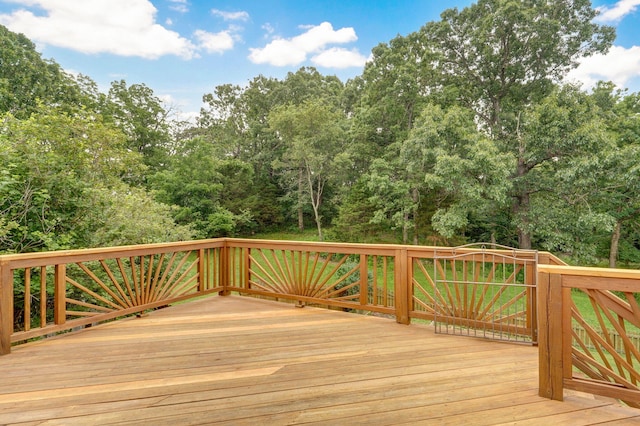 136 Cedar Dale Ln, Ozark, MO 65721 - view of wooden deck