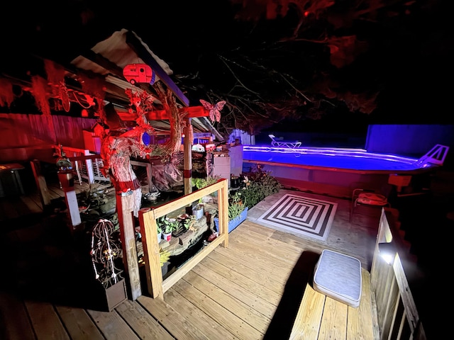 6424 W Farm Rd Unit 140, Springfield, MO 65802 - deck featuring a jacuzzi