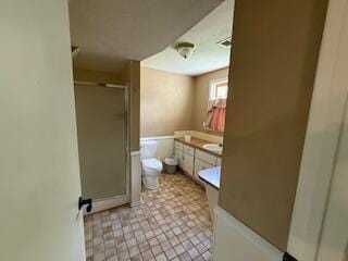 5125 S Walnut Hill Rd, Springfield, MO 65810 - full bathroom featuring a shower stall, vanity, and tile patterned floors