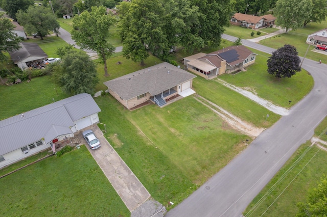 212 N School St, Goodman, MO 64843 - aerial perspective of suburban area