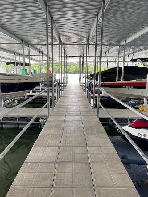 215 Split Rock Dr, Hollister, MO 65672 - dock area with boat lift