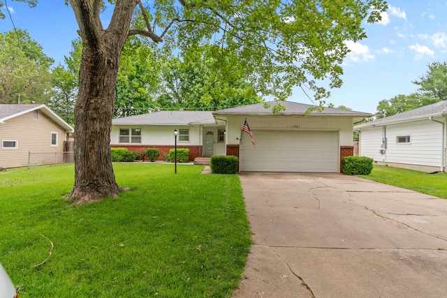 1541 E Crestview St, Springfield, MO 65804 - single story home with brick siding, an attached garage, and concrete driveway