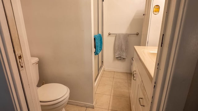 1160 Bethel Ave, Mammoth Spring, AR 72554 - bathroom featuring tile patterned floors, vanity, and a shower stall