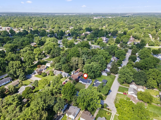 1547 S Kickapoo Ave, Springfield, MO 65804 - aerial view of property and surrounding area with a forest