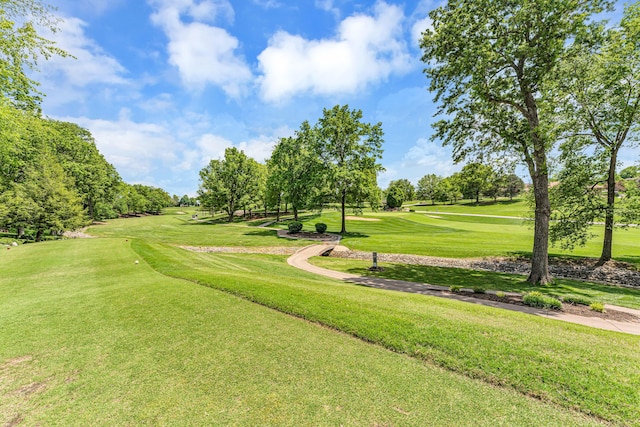 3318 Winged Foot Dr, Nixa, MO 65714 - view of community featuring view of golf course, a yard, and view of scattered trees