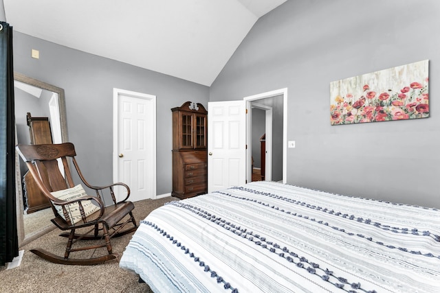 3318 Winged Foot Dr, Nixa, MO 65714 - carpeted bedroom with baseboards and high vaulted ceiling