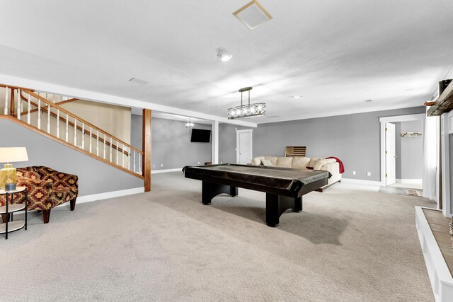 3318 Winged Foot Dr, Nixa, MO 65714 - playroom with carpet and pool table