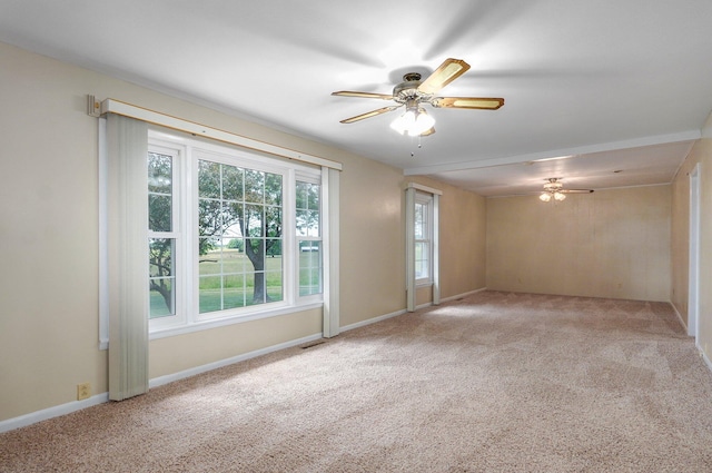 13762 State Highway Z, Verona, MO 65769 - spare room featuring light colored carpet and a ceiling fan