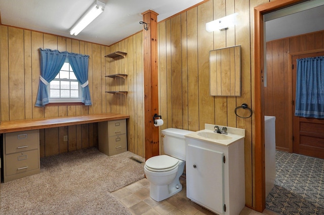 13762 State Highway Z, Verona, MO 65769 - bathroom with vanity and wooden walls