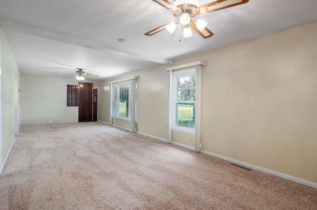 13762 State Highway Z, Verona, MO 65769 - unfurnished room with a ceiling fan, carpet flooring, and a smoke detector