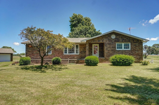 13762 State Highway Z, Verona, MO 65769 - ranch-style home with a front yard and brick siding