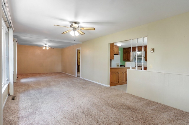 13762 State Highway Z, Verona, MO 65769 - spare room featuring a ceiling fan and light colored carpet