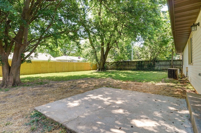 3656 S Kansas Ave, Springfield, MO 65807 - fenced backyard with a patio area