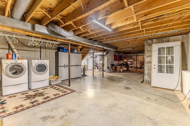 10675 State Highway Aa, Grovespring, MO 65662 - unfinished below grade area featuring washing machine and clothes dryer