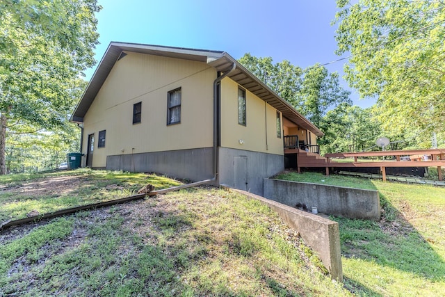 10675 State Highway Aa, Grovespring, MO 65662 - view of property exterior featuring a wooden deck