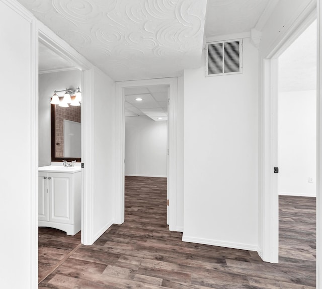 639 N Althea Ave, Nixa, MO 65714 - hall featuring wood finished floors and recessed lighting