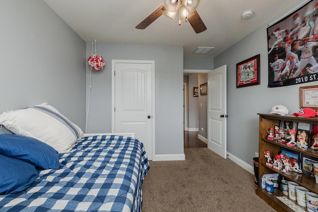 1925 E Costa Mesa Ct, Ozark, MO 65721 - carpeted bedroom featuring baseboards and ceiling fan