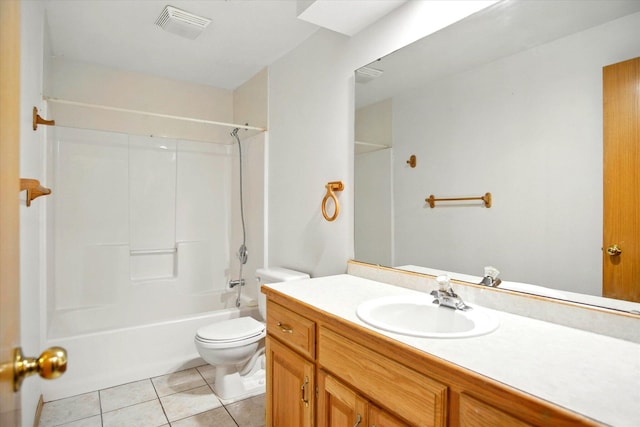 4939 S Prairie View Ave, Battlefield, MO 65619 - full bath with tile patterned flooring, vanity, and bathtub / shower combination