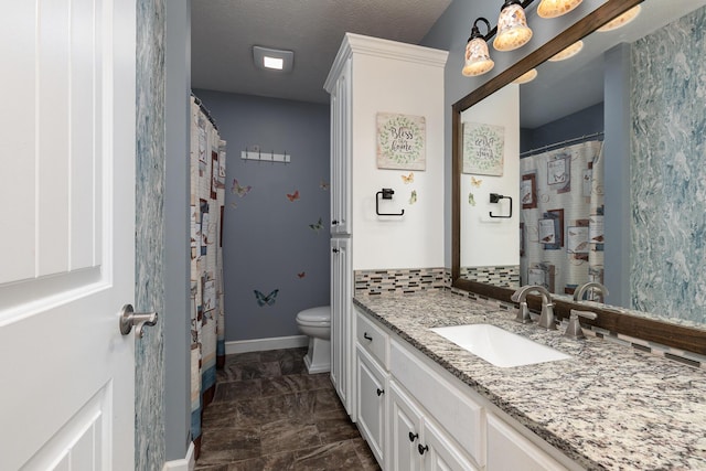 1020 Berkley Dr, Marshfield, MO 65706 - bathroom featuring vanity, marble finish flooring, and a shower with curtain