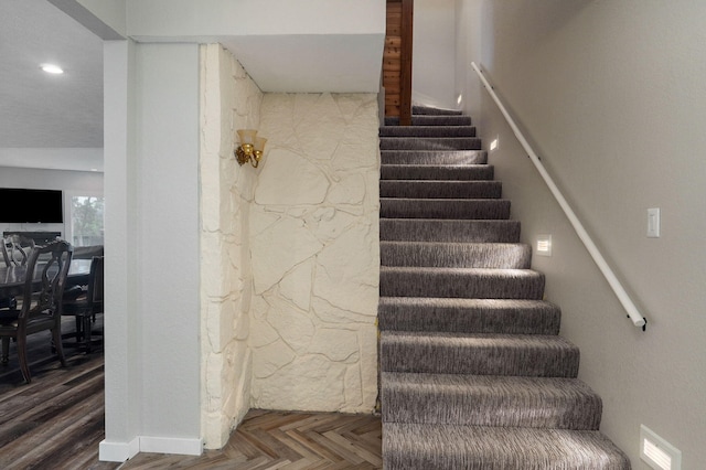 199 Cardinal Rd, Hollister, MO 65672 - stairs with recessed lighting and baseboards