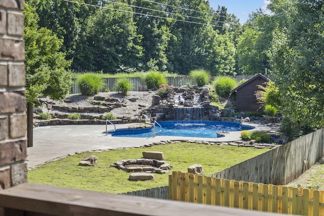 2661 E Ridgewood Dr, Springfield, MO 65804 - view of pool with a fenced backyard and a patio