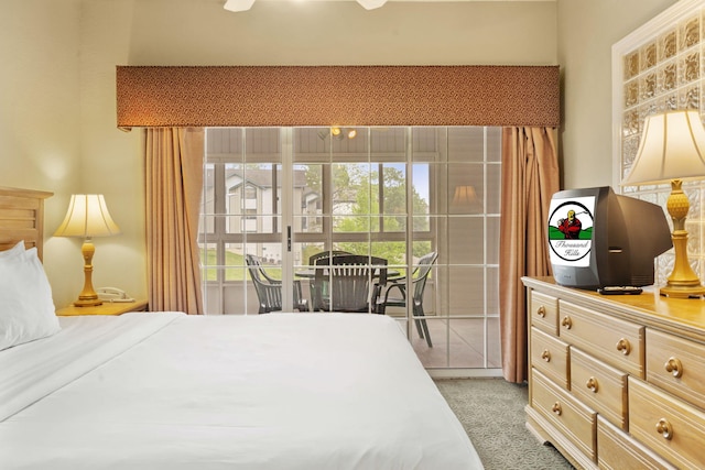 2800 Green Mountain Dr Unit 130A & D, Branson, MO 65616 - bedroom with light carpet and access to outside