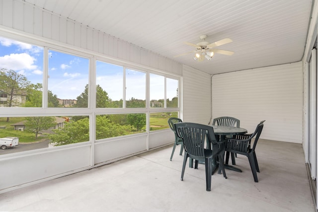 2800 Green Mountain Dr Unit 130A & D, Branson, MO 65616 - sunroom / solarium with a ceiling fan and outdoor dining area