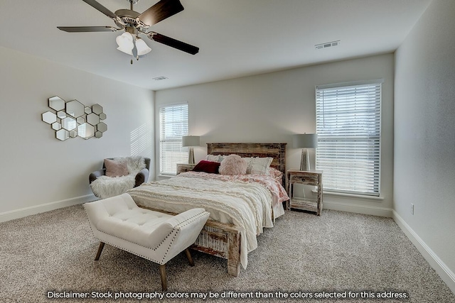 703 N Baywood Dr, Nixa, MO 65714 - bedroom featuring carpet and ceiling fan
