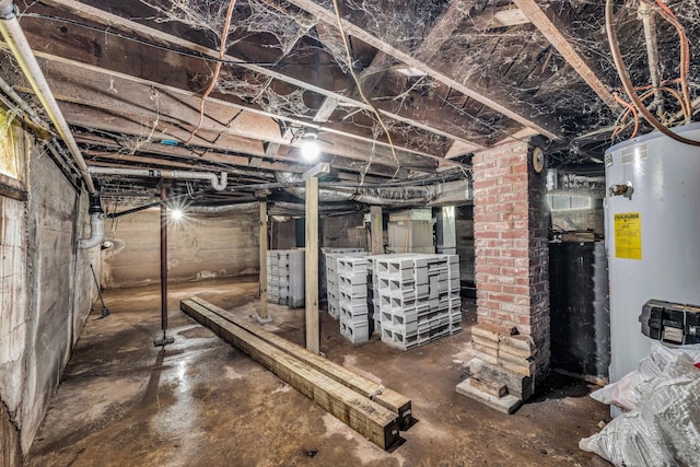 1215 Lanton Rd, West Plains, MO 65775 - unfinished basement featuring water heater