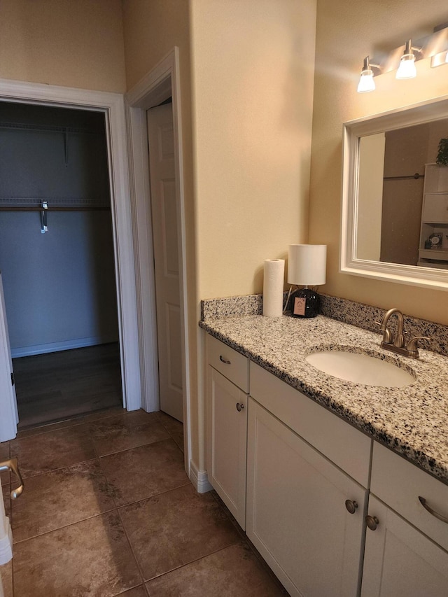 180 Grace Chapel Rd Unit 228, Blue Eye, MO 65611 - bathroom with vanity and tile patterned floors