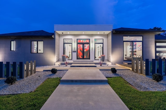 6298 E Summit View Dr, Springfield, MO 65809 - contemporary home with concrete block siding