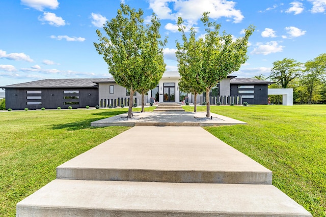 6298 E Summit View Dr, Springfield, MO 65809 - view of front of home featuring a front lawn and french doors