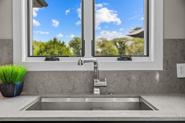 6298 E Summit View Dr, Springfield, MO 65809 - detailed view of a sink and decorative backsplash
