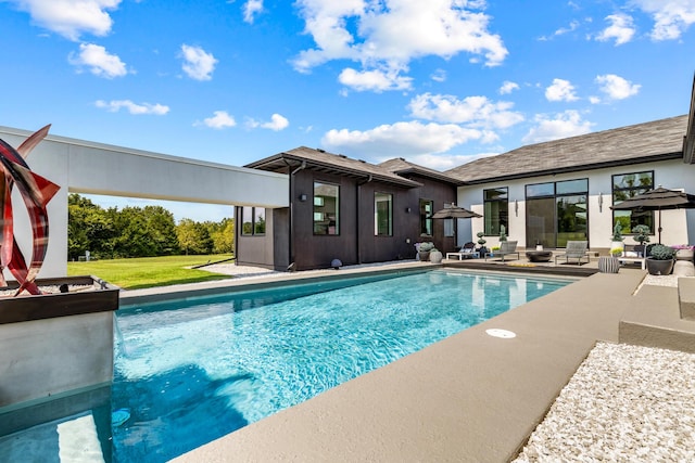 6298 E Summit View Dr, Springfield, MO 65809 - outdoor pool featuring a patio area