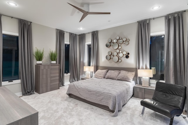 6298 E Summit View Dr, Springfield, MO 65809 - carpeted bedroom with recessed lighting and ceiling fan