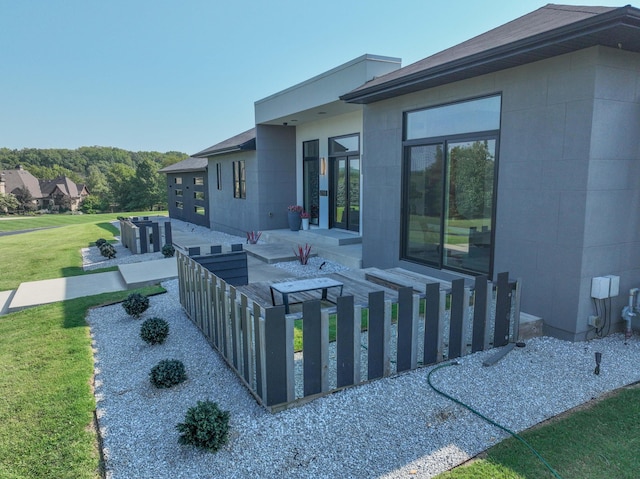 6298 E Summit View Dr, Springfield, MO 65809 - view of home's exterior with concrete block siding