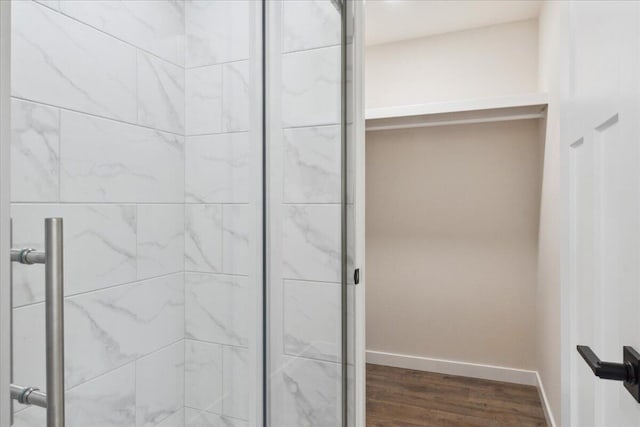654 Rochester Rd, Sparta, MO 65753 - full bathroom with wood finished floors and a shower