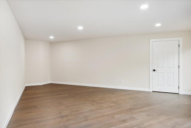 654 Rochester Rd, Sparta, MO 65753 - spare room featuring recessed lighting and wood finished floors