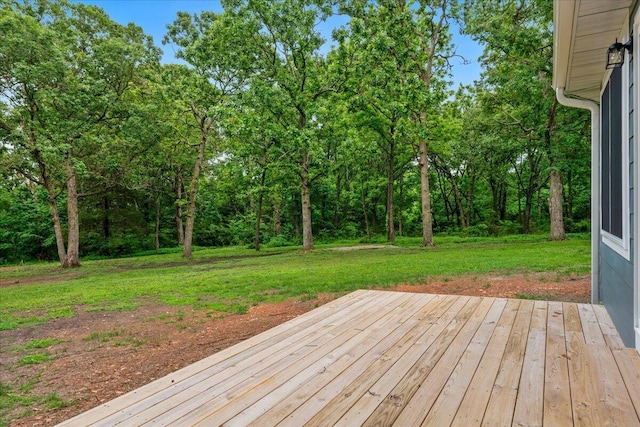 654 Rochester Rd, Sparta, MO 65753 - wooden deck featuring a yard