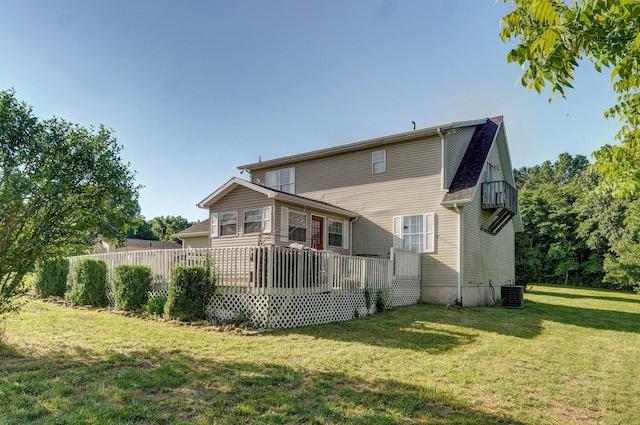 3711 W Farm Road 14, Brighton, MO 65617 - back of property with a yard and a deck
