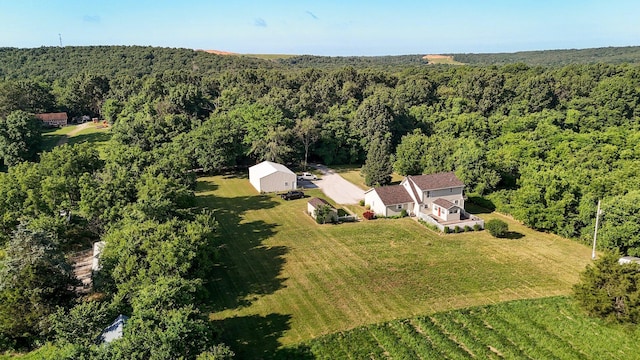 3711 W Farm Road 14, Brighton, MO 65617 - aerial view of property's location featuring a forest and rural landscape